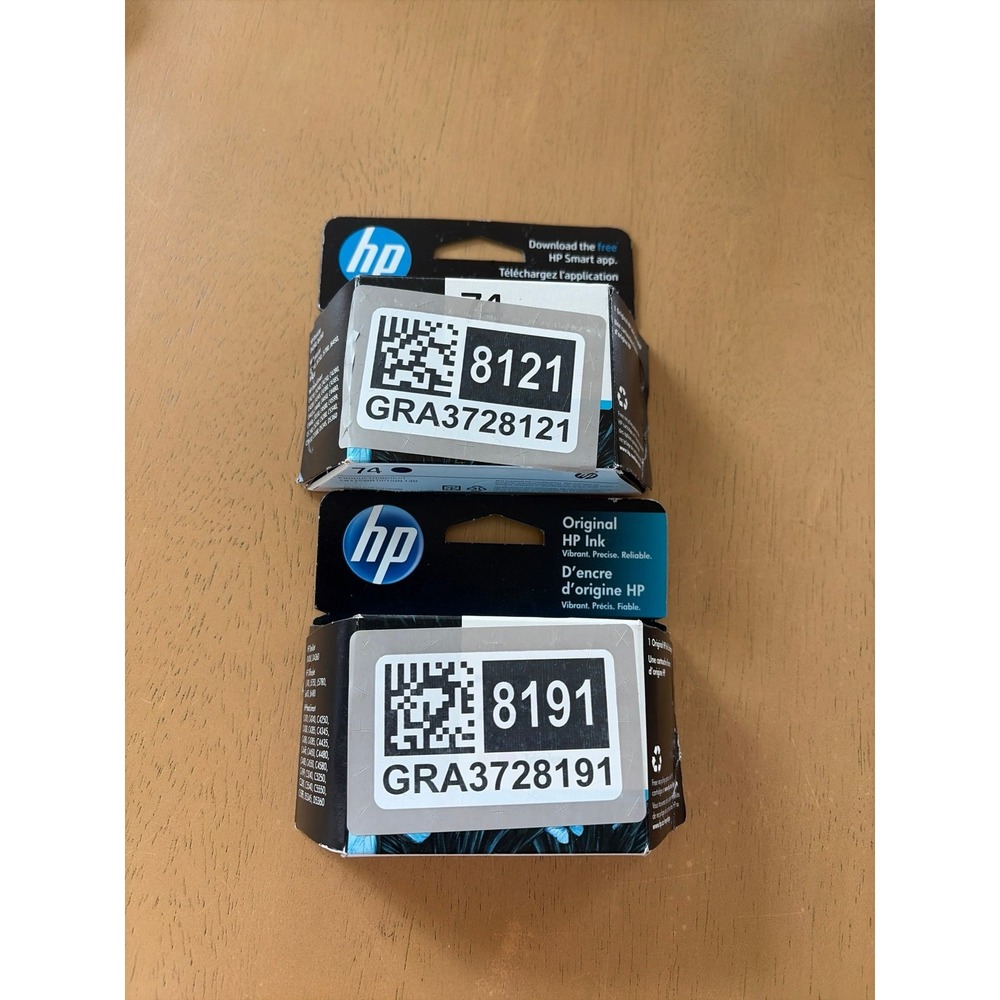 Hp ink combo pack black 74 color 75 new